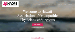 Desktop Screenshot of hawaiiosteopathic.org