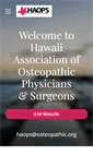 Mobile Screenshot of hawaiiosteopathic.org